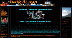 Desktop Screenshot of exoticbootan.com